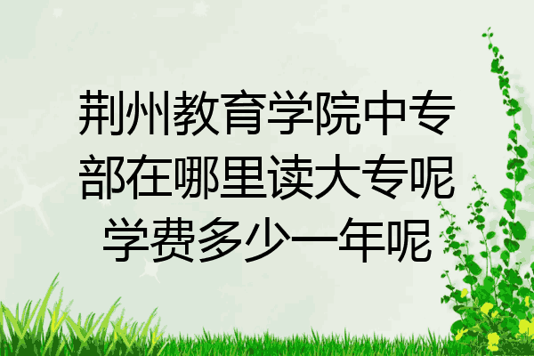 荆州教育学院中专部在哪里读大专呢学费多少一年呢