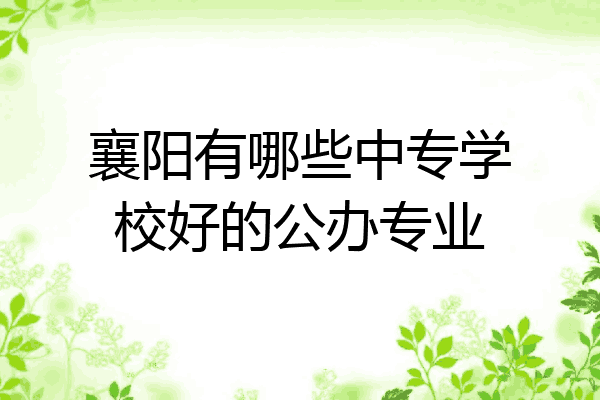 襄阳有哪些中专学校好的公办专业