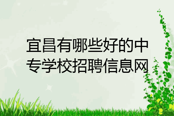 宜昌有哪些好的中专学校招聘信息网