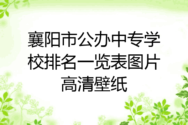 襄阳市公办中专学校排名一览表图片高清壁纸