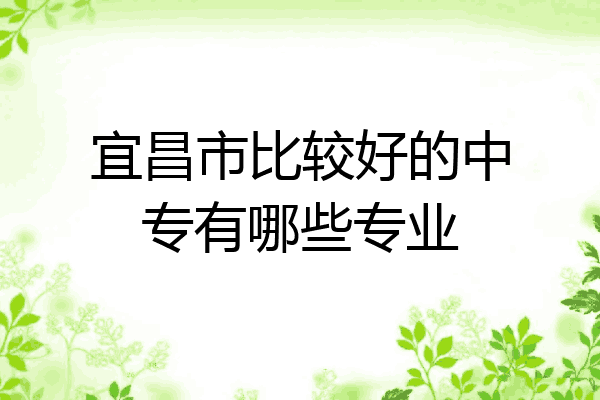 宜昌市比较好的中专有哪些专业