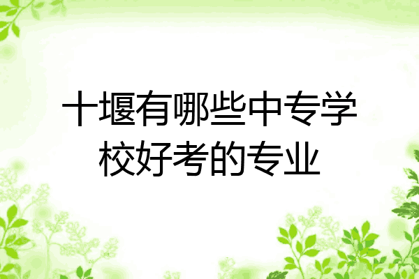 十堰有哪些中专学校好考的专业