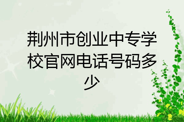 荆州市创业中专学校官网电话号码多少