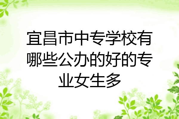 宜昌市中专学校有哪些公办的好的专业女生多