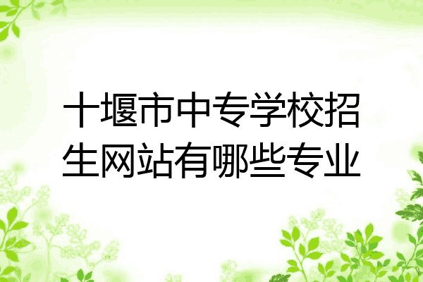 十堰市中专学校招生网站有哪些专业