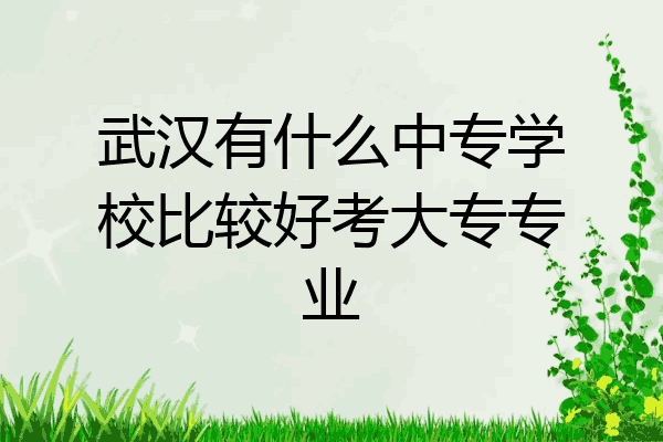 武汉有什么中专学校比较好考大专专业