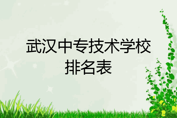 武汉中专技术学校排名表