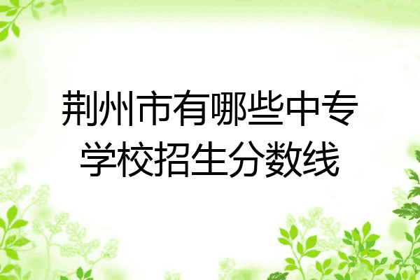 荆州市有哪些中专学校招生分数线
