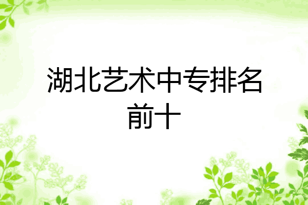 湖北艺术中专排名前十