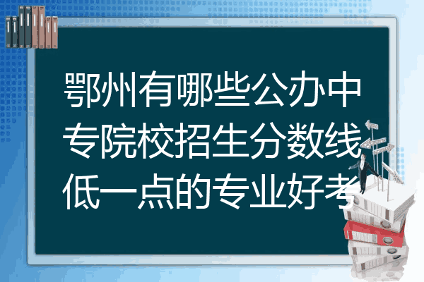 鄂州有哪些公办中专院校招生分数线低一点的专业好考