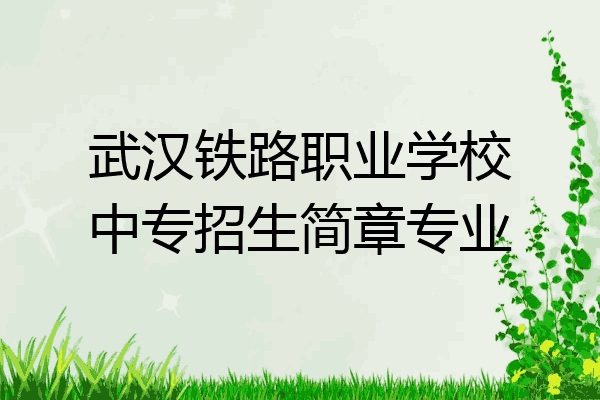 武汉铁路职业学校中专招生简章专业