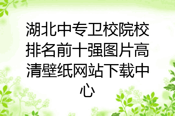 湖北中专卫校院校排名前十强图片高清壁纸网站下载中心
