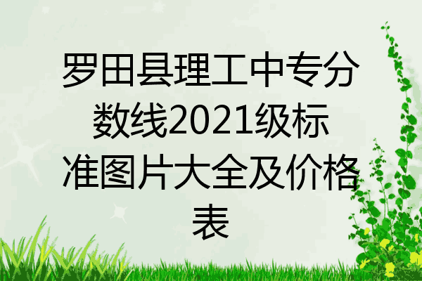 罗田县理工中专分数线2021级标准图片大全及价格表