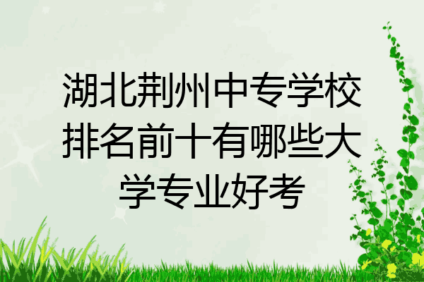 湖北荆州中专学校排名前十有哪些大学专业好考