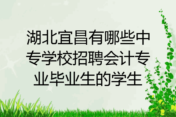 湖北宜昌有哪些中专学校招聘会计专业毕业生的学生