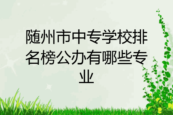 随州市中专学校排名榜公办有哪些专业