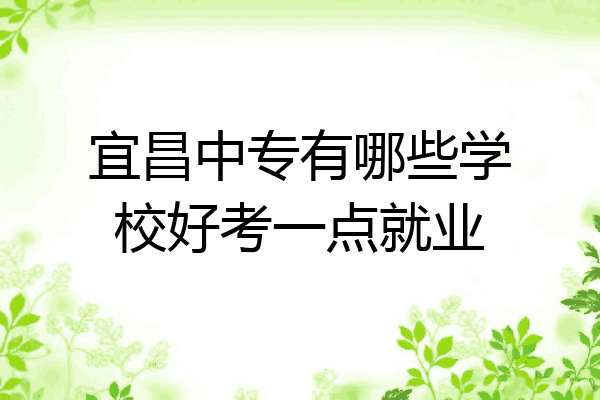 宜昌中专有哪些学校好考一点就业
