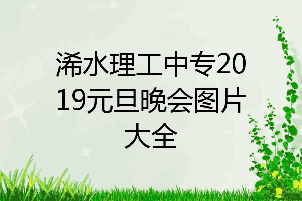 浠水理工中专2019元旦晚会图片大全