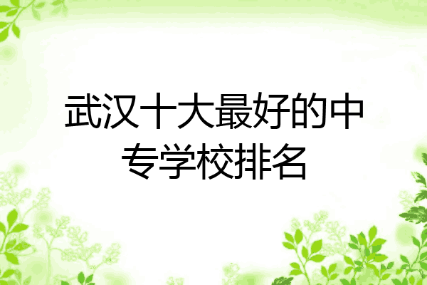 武汉十大最好的中专学校排名