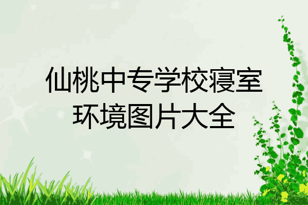 仙桃中专学校寝室环境图片大全