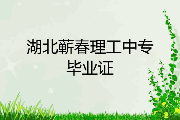 湖北蕲春理工中专毕业证