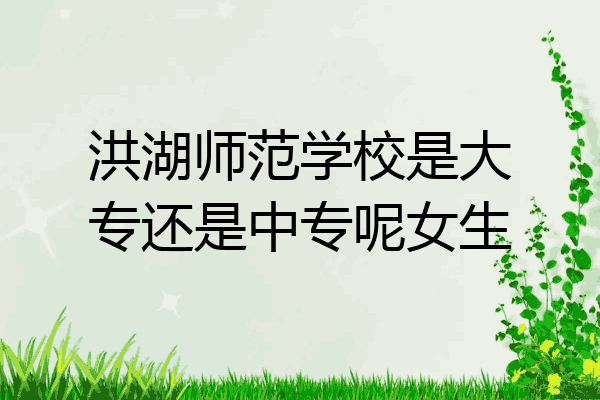 洪湖师范学校是大专还是中专呢女生