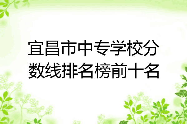 宜昌市中专学校分数线排名榜前十名