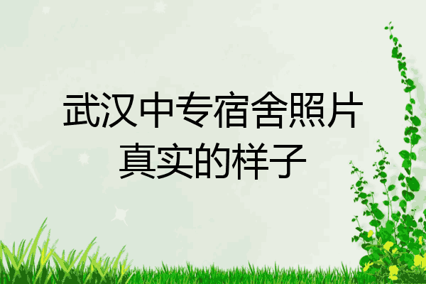 武汉中专宿舍照片真实的样子
