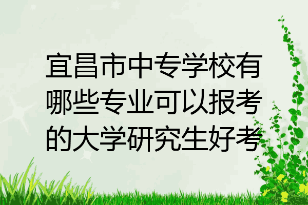 宜昌市中专学校有哪些专业可以报考的大学研究生好考