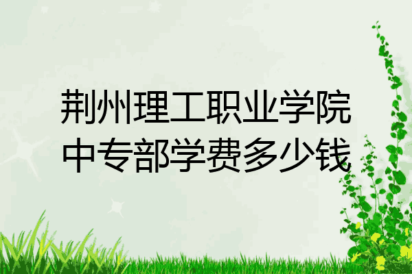 荆州理工职业学院中专部学费多少钱