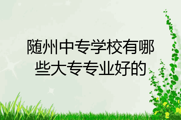 随州中专学校有哪些大专专业好的
