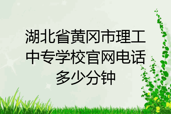 湖北省黄冈市理工中专学校官网电话多少分钟