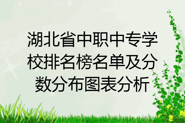 湖北省中职中专学校排名榜名单及分数分布图表分析