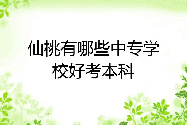 仙桃有哪些中专学校好考本科