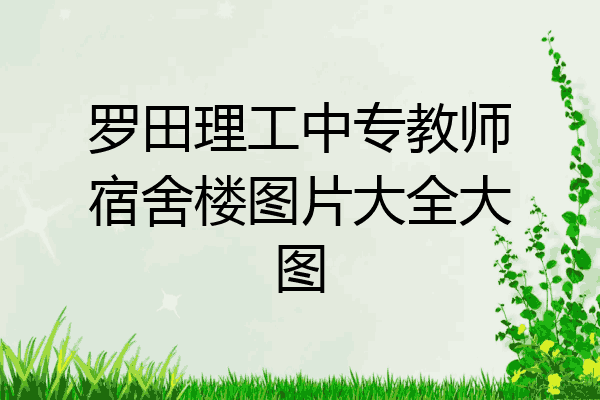 罗田理工中专教师宿舍楼图片大全大图