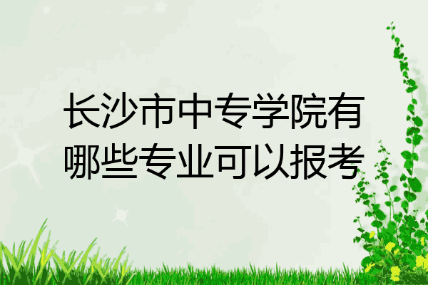 长沙市中专学院有哪些专业可以报考