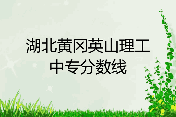 湖北黄冈英山理工中专分数线