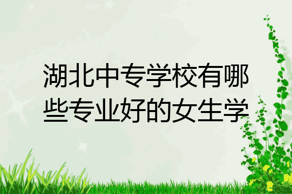 湖北中专学校有哪些专业好的女生学