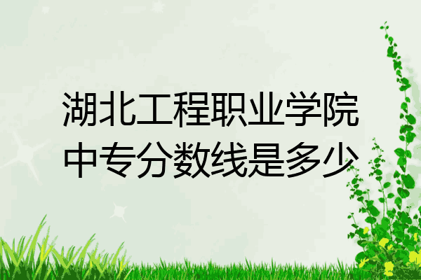 湖北工程职业学院中专分数线是多少