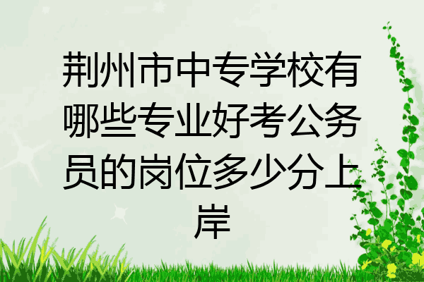荆州市中专学校有哪些专业好考公务员的岗位多少分上岸