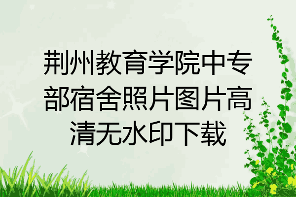 荆州教育学院中专部宿舍照片图片高清无水印下载