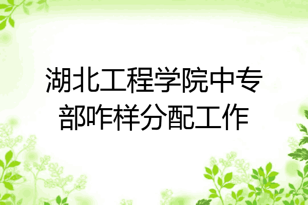 湖北工程学院中专部咋样分配工作