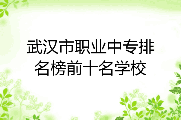 武汉市职业中专排名榜前十名学校
