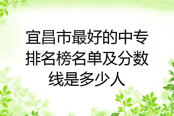 宜昌市最好的中专排名榜名单及分数线是多少人