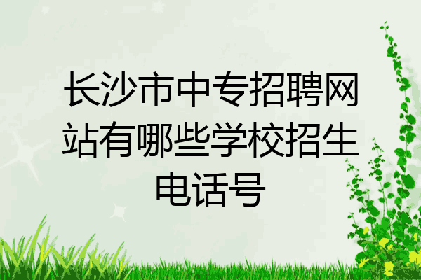 长沙市中专招聘网站有哪些学校招生电话号