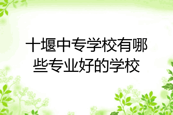 十堰中专学校有哪些专业好的学校