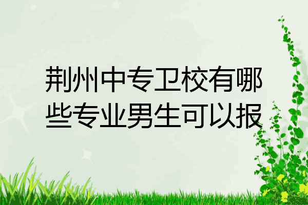 荆州中专卫校有哪些专业男生可以报