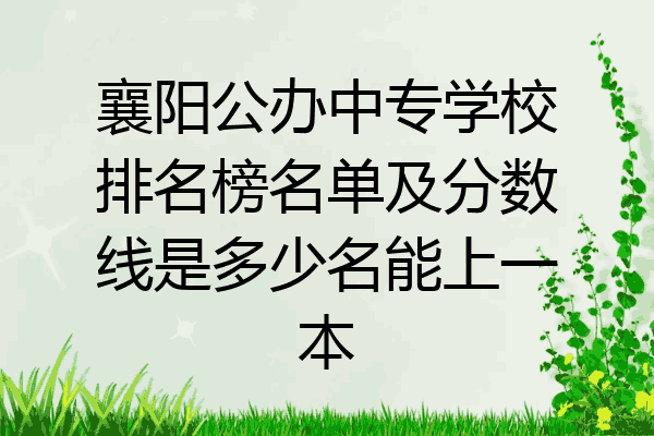 襄阳公办中专学校排名榜名单及分数线是多少名能上一本