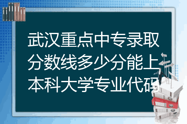 武汉重点中专录取分数线多少分能上本科大学专业代码