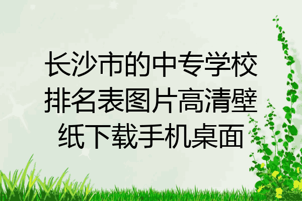 长沙市的中专学校排名表图片高清壁纸下载手机桌面